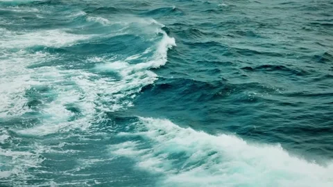 Powerful Ocean Waves Crashing Stock Footage 315094255