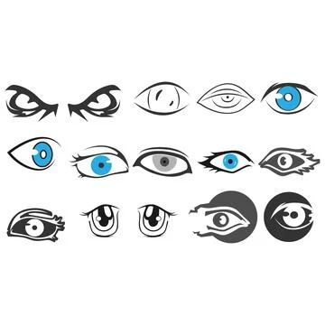 Powerful Organs Granting Human Vision 스톡 일러스트
