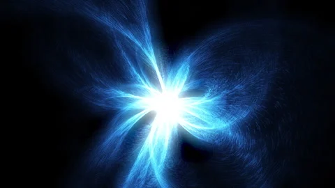Powerful plasma streams burst from the surface of the incandescent star Video stock 333116868