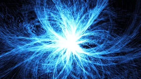 Powerful plasma streams burst from the surface of the incandescent star Video stock 333117193