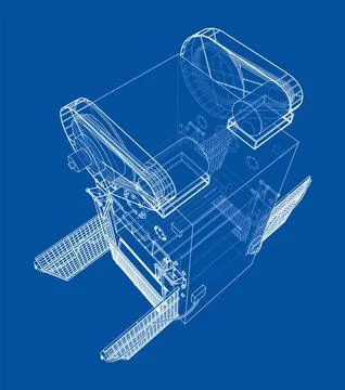 Powerful Press. Vector Stock-Illustration