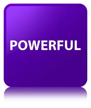 Powerful purple square button Stock Illustration