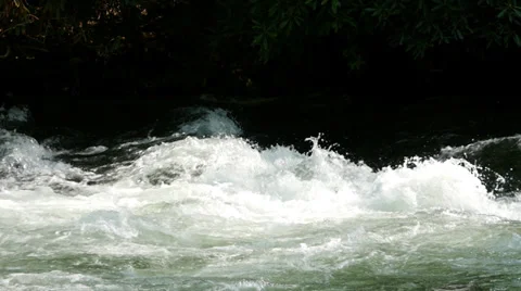Powerful River Rapids 4 Stock Footage 38617146