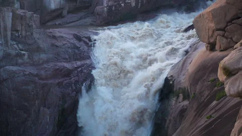 Powerful river in slow motion Stock Footage 327254230