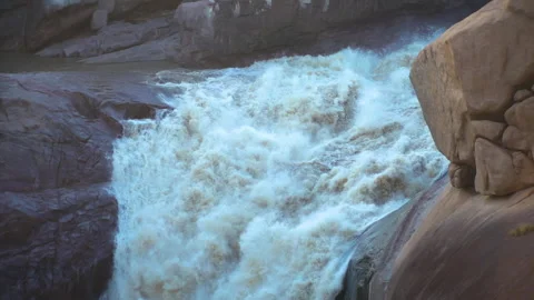 Powerful river in slow motion Stock Footage 327254273