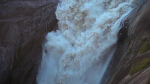 Powerful river in slow motion Stock Footage 327254318