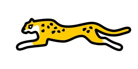 Powerful Running Jaguar Vector - Fast Wild Cat Predator Illustration Stock Illustration