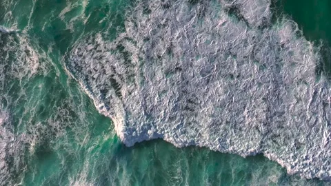 Powerful Sea Waves At The Costa da Morte Stock Footage 317442295