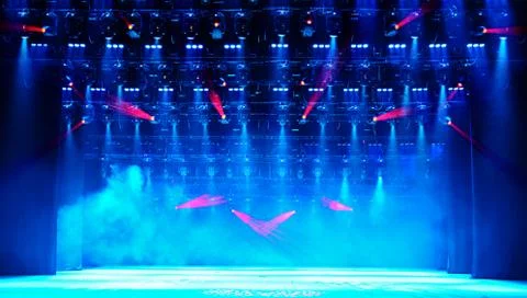 Powerful stage light Stock Photos