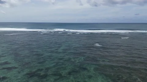Powerful storm sea waves of drone shot Stock Footage 237479830