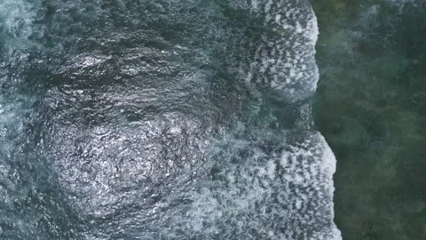 Powerful storm sea waves of drone shot Stock Footage 237480260