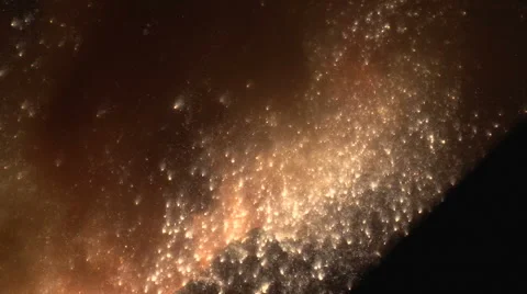 A powerful stream of molten iron Stock-Footage 51929038
