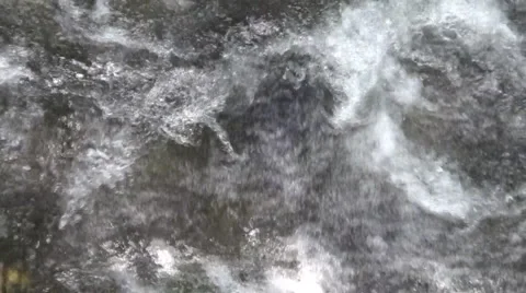 A powerful stream of water in the mountain river Stock-Footage 53896152