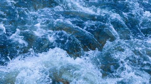 Powerful stream of water Stock Photos