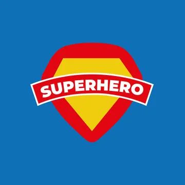 Powerful superhero graphics Illustrazione stock