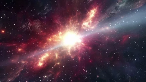 A powerful supernova explosion expanding in deep space. Stock Footage 340419599