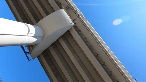 Powerful support of the overpass Stock Footage 107443382