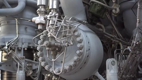 Powerful USSR Rocket Propulsion System Close View Vidéo 342074844