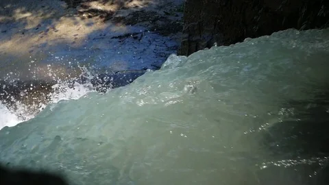Powerful water flow Видео 80558565