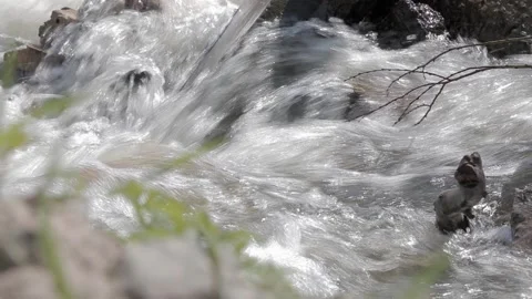 Powerful water flow Stock Footage 155112250