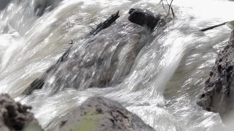 Powerful water flow Stock Footage 155128769