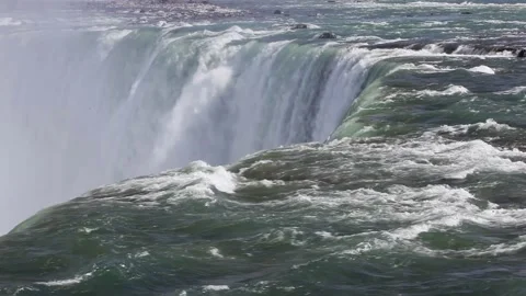 Powerful waterfall closeup Stock Footage 208677508