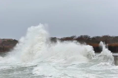 Powerful wave Ocean Drive Stock Photos