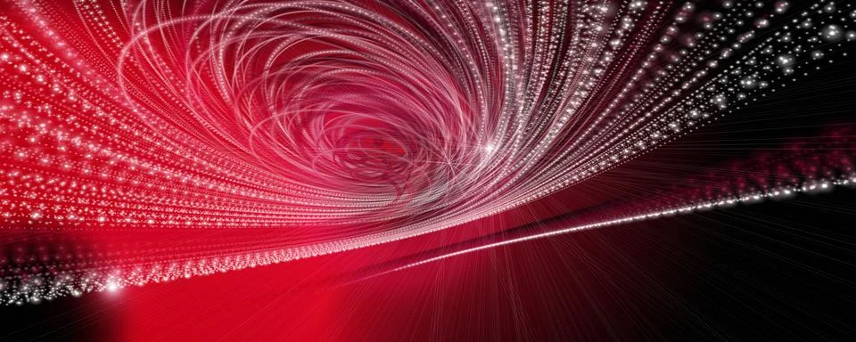 Powerful wave panorama background design illustration with light Stock Illustration
