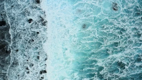 Powerful Waves Crashing And Foaming Stock Footage 202680963