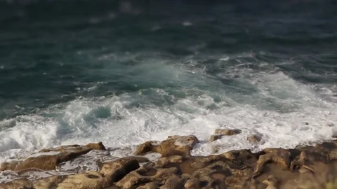 Powerful Waves Video stock 79424539