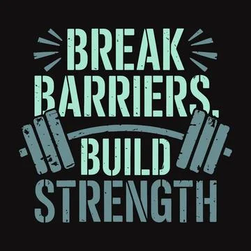 Powerful Workout Typography to Keep You Moving Toward Your Fitness Goals Stock Illustration