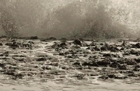 Powerfull ocean waves Stock Photos