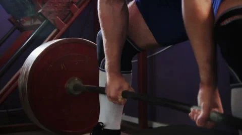 Powerlifting Deadlift Stock Footage 39968810