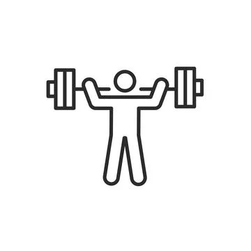Powerlifting Icon Stock Illustration