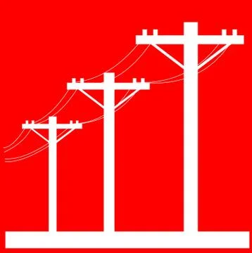 Powerline Stock Illustration