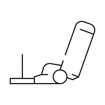 Powerline sled line icon vector illustration Stock Illustration