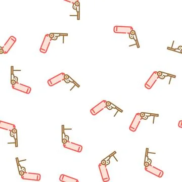 Powerline sled vector seamless pattern Stock Illustration
