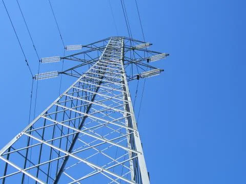Powerline tower Stock Photos