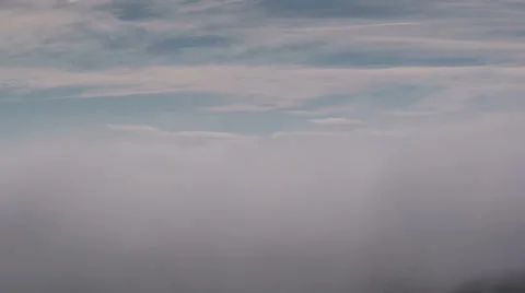 Powerlines fog time lapse HD Stock Footage 33893519