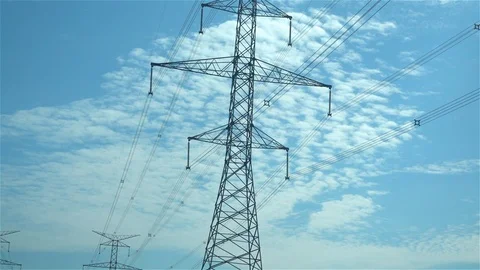 Powerlines Stock Footage 118813442