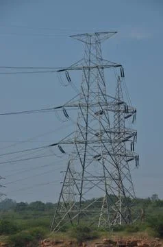 Powerlines Stock-Fotos