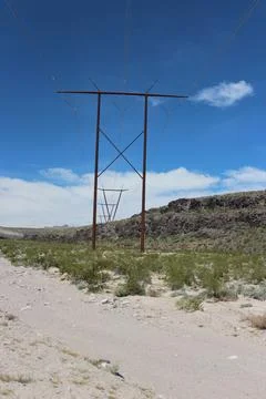 Powerlines Foto stock