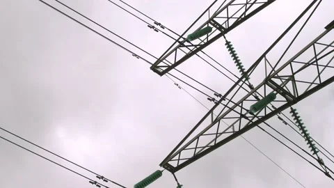 Powerlines pylon [close] Stock Footage 131966084