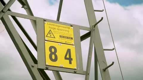Powerlines pylon [detail] Stock Footage 131966125