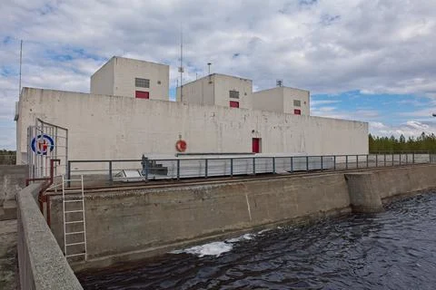 Powerplant in spring. Foto stock
