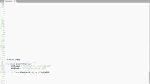PowerShell Programming Language Source Code Typing Effect. PowerShell Program Stock Footage 147930056
