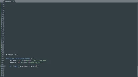 PowerShell Programming Language Source Code Typing Effect. PowerShell Program Stock Footage 147930057