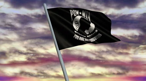 POW/MIA Flag Animation  – 4K Resolution Ultra HD 動画素材 41776195