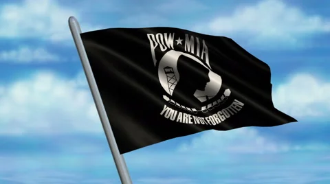 POW/MIA Flag Animation  – 4K Resolution Ultra HD 動画素材 41776422