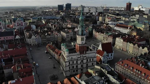 Poznan Marketplace Stock Footage